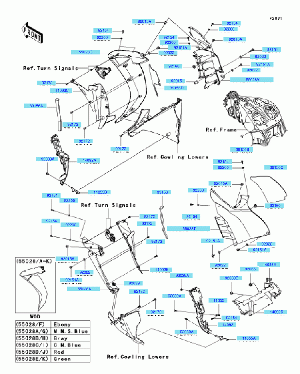 H10-Katteen osat