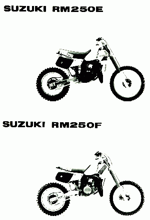 RM-250 E,F 1984-1985
