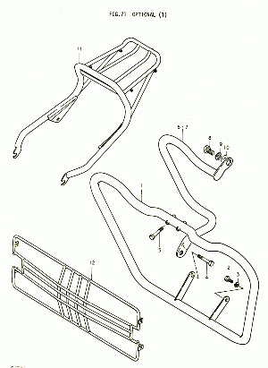 71-Lisävarusteet, tavarateline
