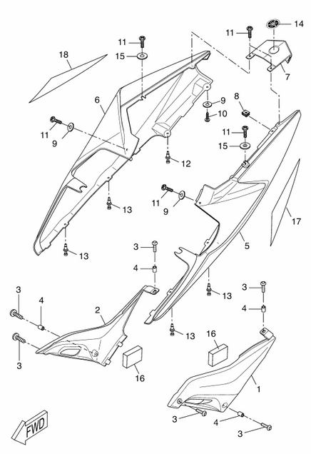 YZF 125 Mallit