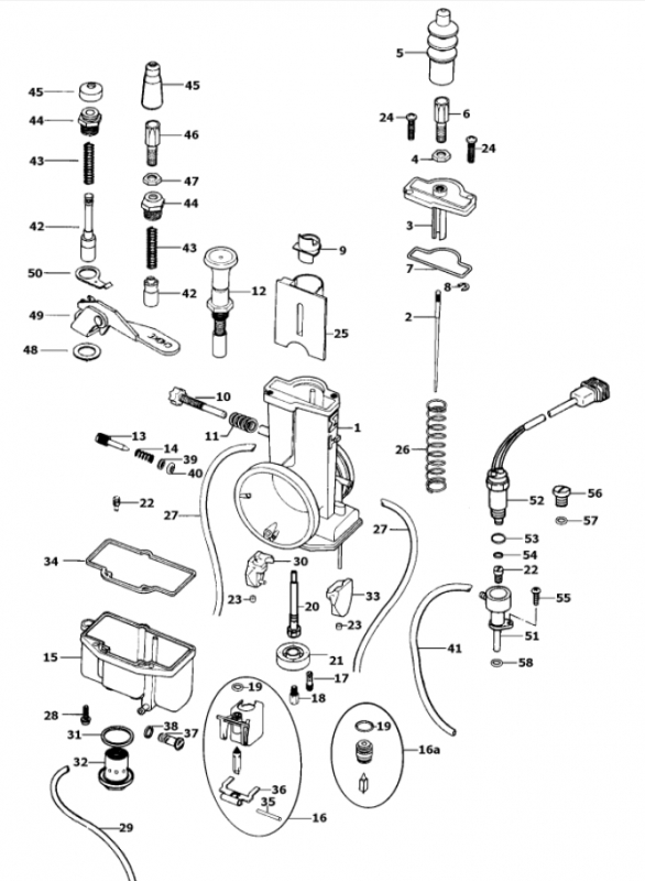 Mikuni 2T kaasuttimet