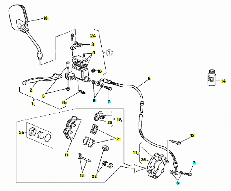 125 cc Alkuperäisosat