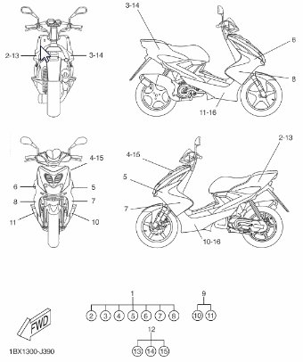 50 cc Scootterit