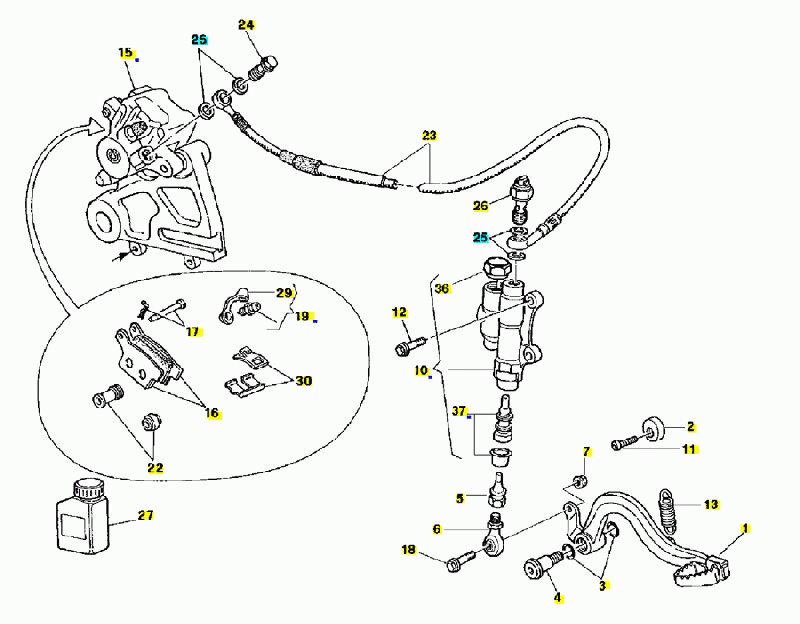 125 cc Alkuperäisosat