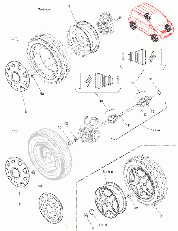 MicroCar mallikoht. osat