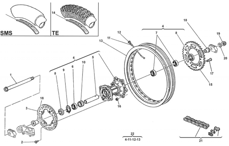 125 cc Alkuperäisosat