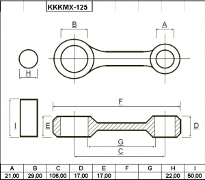 KK-SARJA KAW KMX125 13044-5069