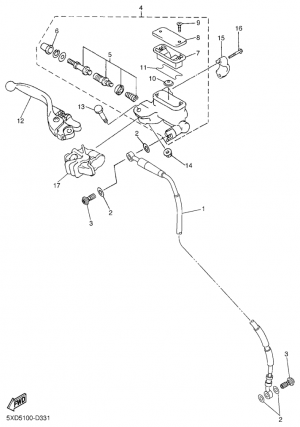Etujarrun pääsylinteri