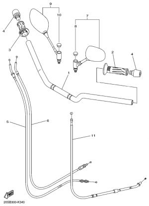 Ohjaustanko ja vaijerit