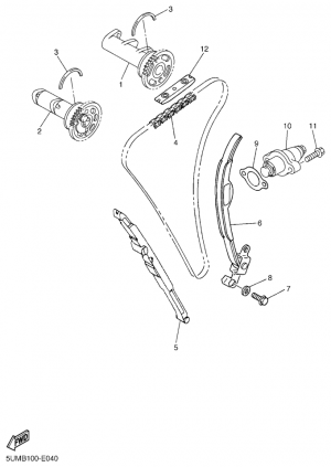 Nokka-akseli ja ketju