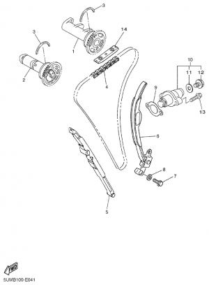 Nokka-akseli ja ketju