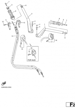 Steering handle. cable