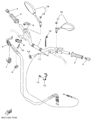 Ohjaustanko ja vaijerit
