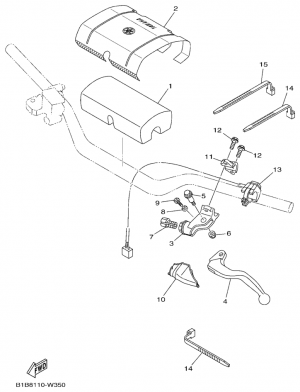Ohjaustangon katkaisija ja vivut
