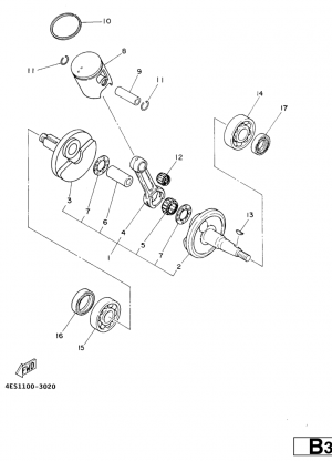 Kampiakseli ja mäntä