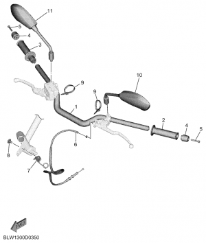 Ohjaustanko ja vaijerit
