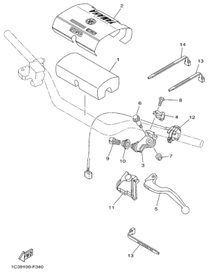 Ohjaustangon katkaisija ja vivut