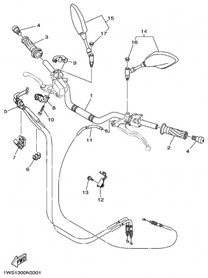 Ohjaustanko ja vaijerit