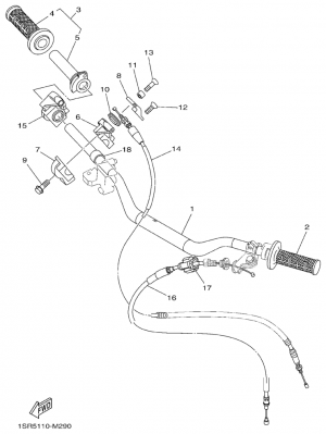 Ohjaustanko ja vaijerit