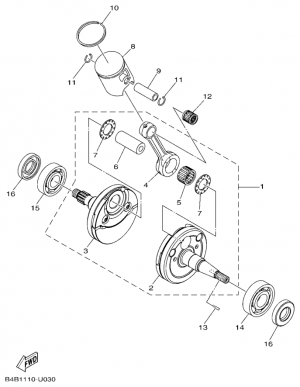 Kampiakseli ja mäntä