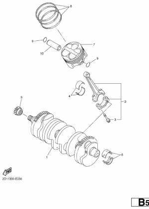 Kampiakseli ja mäntä