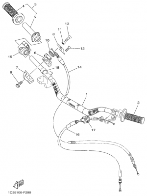 Ohjaustanko ja vaijerit
