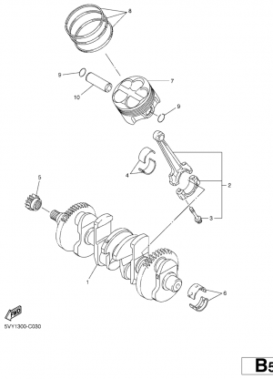 Kampiakseli ja mäntä