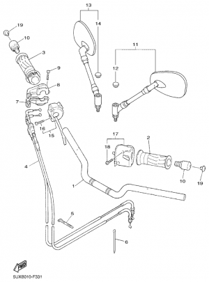 Ohjaustanko ja vaijerit