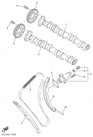 Nokka-akseli ja ketju