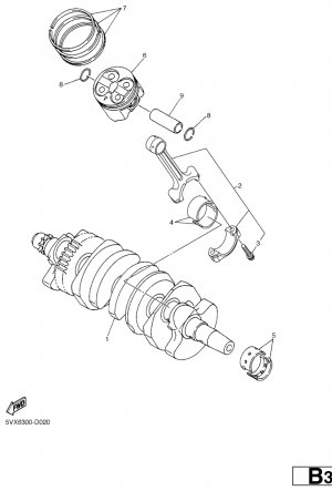 Kampiakseli ja mäntä