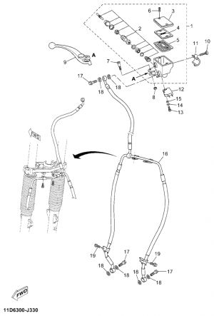 Etujarrun pääsylinteri