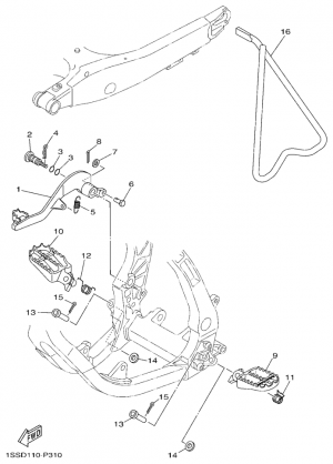 Seisontatuki ja jalkatapit