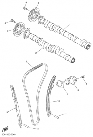 Nokka-akseli ja ketju