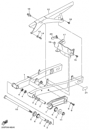 Rear arm