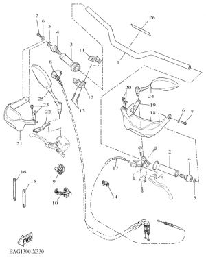 Ohjaustanko ja vaijerit