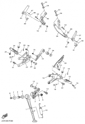 Seisontatuki ja jalkatapit