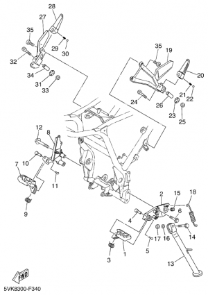 Seisontatuki ja jalkatapit