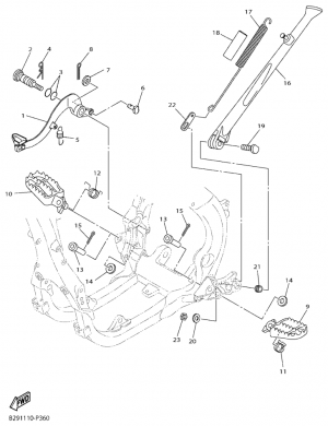 Seisontatuki ja jalkatapit