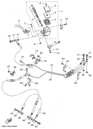 Etujarrun pÃ€Ã€sylinteri