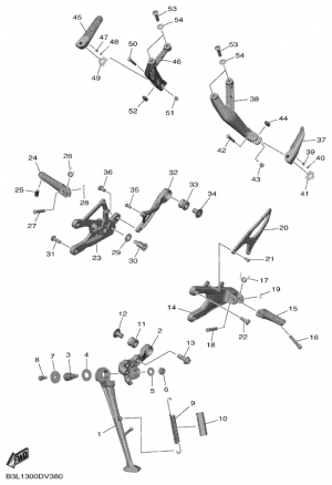Seisontatuki ja jalkatapit