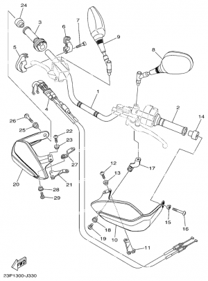 Ohjaustanko ja vaijerit