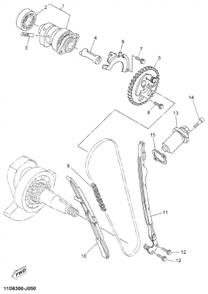 Nokka-akseli ja ketju