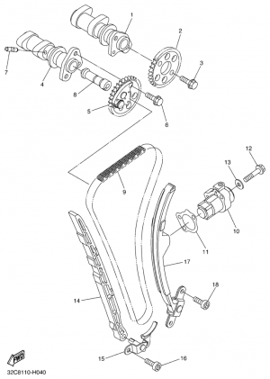 Nokka-akseli ja ketju