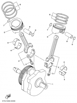 Kampiakseli ja mäntä