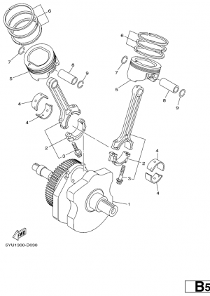Kampiakseli ja mäntä
