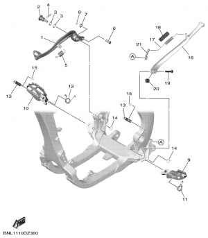 Seisontatuki ja jalkatapit