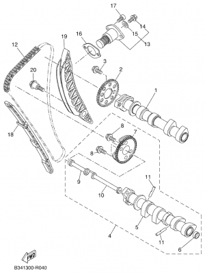 Nokka-akseli ja ketju