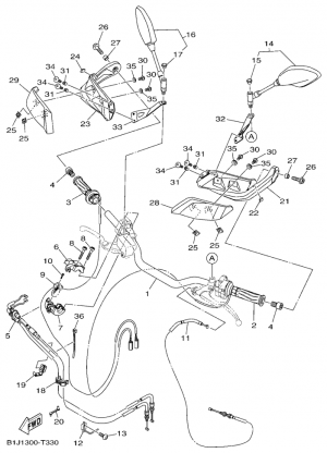 Ohjaustanko ja vaijerit
