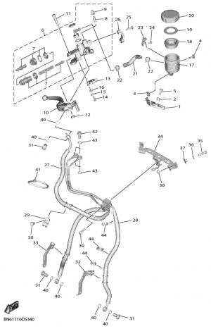 Etujarrun pääsylinteri