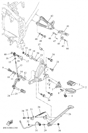 Seisontatuki ja jalkatapit